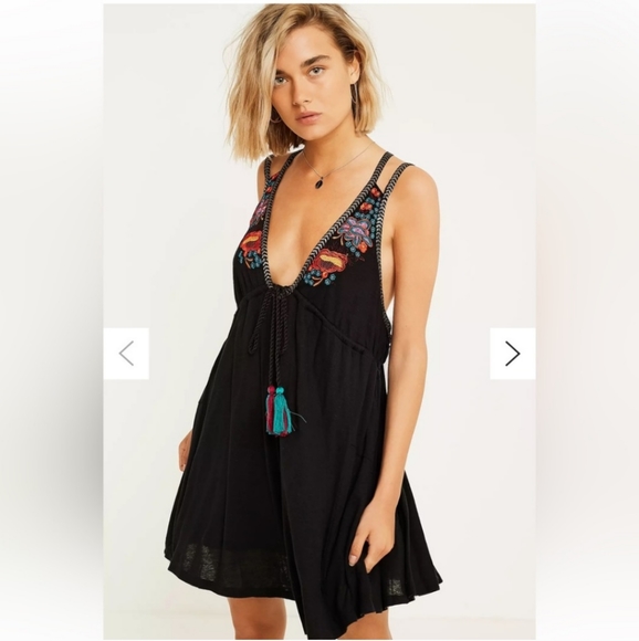 NWOT Free People Lovers Cove Embellished Dress - Picture 2 of 9